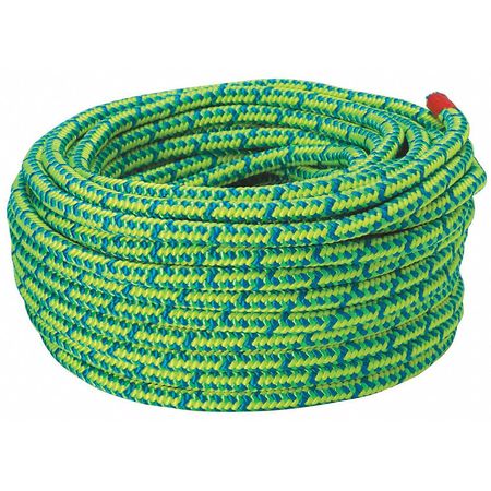 All Gear Climbing Rope, PES, 1/2 In. dia., 120 ft. L AG16SP12120N