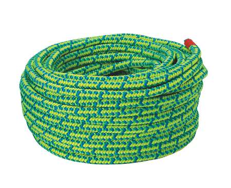 All Gear Climbing Rope, PES, 1/2 In. dia., 120 ft. L AG16SP12120N