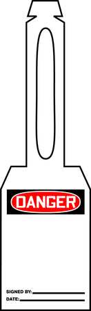ACCUFORM Danger Tag, 5-1/4 x 3-1/4 In, Plstc, PK25 TAL321
