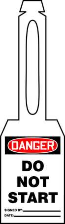 ACCUFORM Danger Tag, 5-1/4 x 3-1/4 In, Plstc, PK25 TAL352