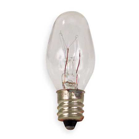 Current GE LIGHTING 4.0W, C7 Incandescent Light Bulb 4C7/S CD4
