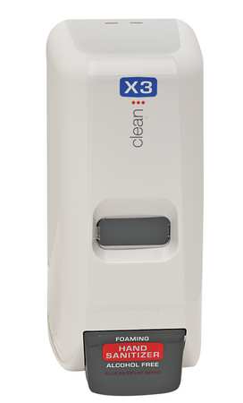 X3 Hand Sanitizer Dispenser, 1000mL, Clear 10080