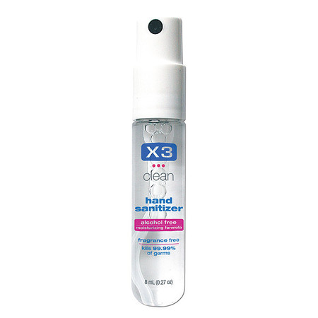 X3 Clean Hand Sanitizer, Size 0.27 oz., Spray 10020