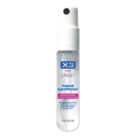 X3 CLEAN Hand Sanitizer, Size 0.27 oz., Spray 10020