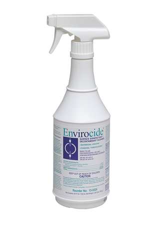 ENVIROCIDE Cleaner and Disinfectant, 24 oz. Trigger Spray Bottle, Unscented ME24078024