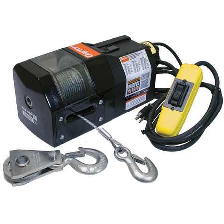 Dayton Electric Winch, 1/2HP, 115VAC 3VJ63 | Zoro