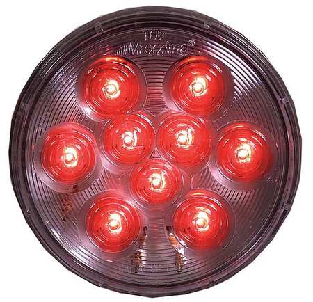 MAXXIMA Stop/Tail/Turn Light, LED, Red, Round, 4 Dia AX40RCG-KIT