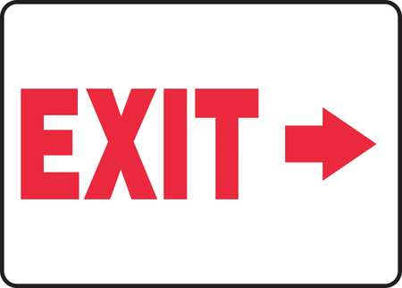 ACCUFORM Exit Sign, ExitArrow, 10"X14 MADM929VA