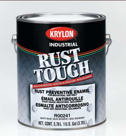Krylon Interior/Exterior Paint, Semi-Gloss, Oil Base, Black, 1 gal K00781