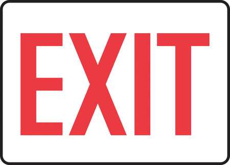 ACCUFORM Exit Sign, Exit, 7"X10 MADC531VA