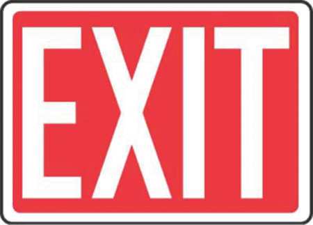 ACCUFORM Exit Sign, Exit, 7"X10 MEXT562VP