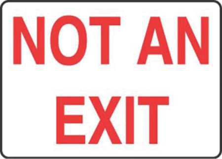ACCUFORM Exit Sign, Not An Exit, 7"X10 MEXT910VP