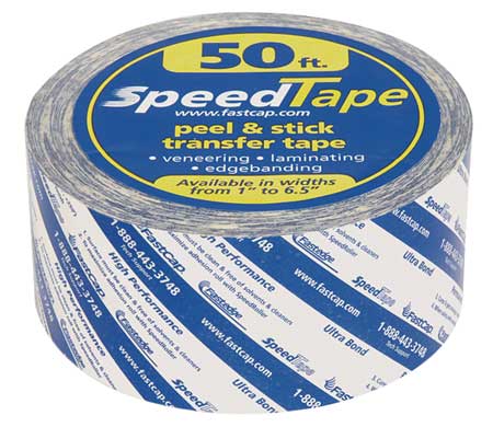 Fastcap Double Sided Film Tape, 2 in W x 16 3/4 yd L, 5.5 mil Thick, 50 ft, Transparent STAPE.2"X50'
