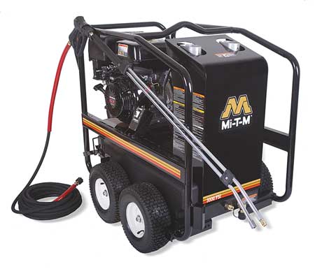 MI-T-M Medium Duty 3000 psi 3.5 gpm Hot Water Gas Pressure Washer GH-3004-0EGH