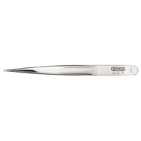 GENERAL TOOLS Industrial Tweezers, Sharp Point, 4 1/2 In 401XX