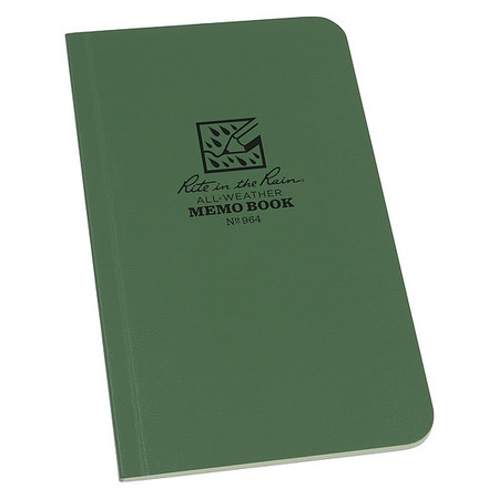 RITE IN THE RAIN All Weather Memo Book, Univ, 3-1/2 x 6 in. 964