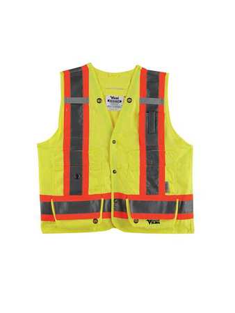 VIKING High Visibility Vest, Class 2, S, Lime U6195G-S