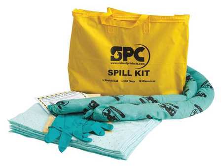 BRADY Spill Kit, Chem/Hazmat, Yellow SKH-PP