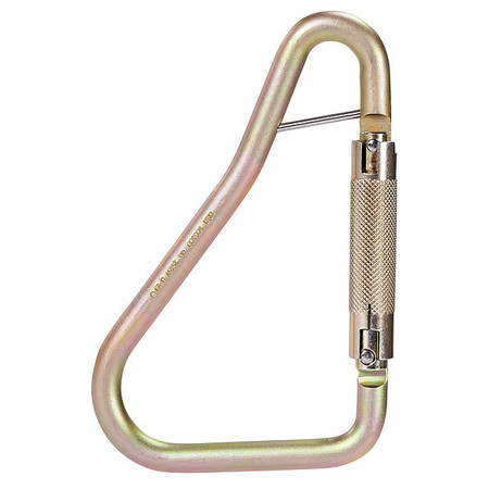 Msa Safety Carabiner, Auto-Lock, 8-3/4" Length, Steel, Silver 506308