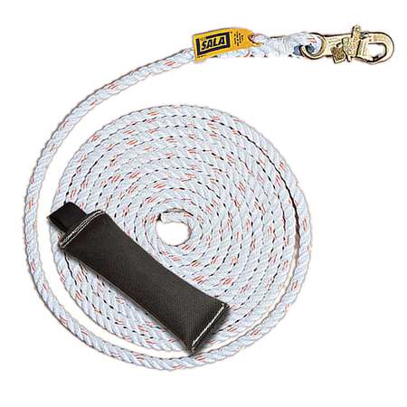 3M DBI-SALA Vertical Lifeline, 50 ft., White 1203000