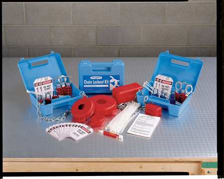 Brady Portable LockoutKit, Electrical/Valve, 150 LK043E