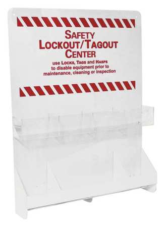 Brady Safety Lockout/Tagout Center, Red/Wht LC503E