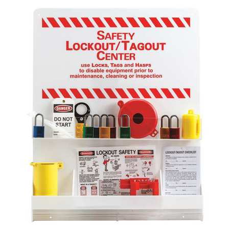 Brady Safety Lockout/Tagout Center, 8 Locks LC504E