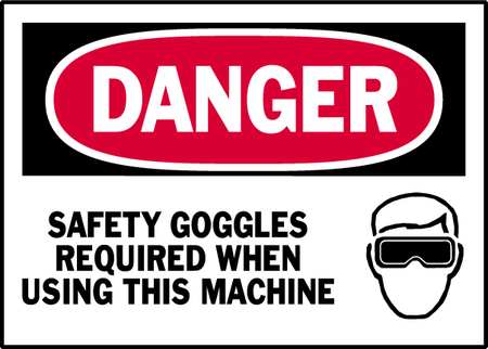 BRADY Danger Label, Instruction, 5 In. W, PK5, 86147 86147