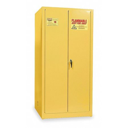 Eagle Mfg Vertical Drum Cabinet, 55 gal., Yellow 1926