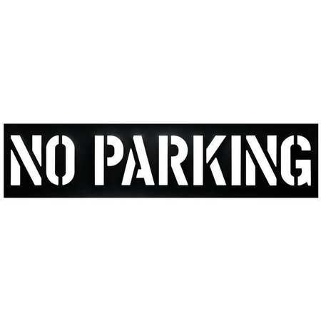 ZORO SELECT Parking Lot Legend, No Parking, Plastic 3W626