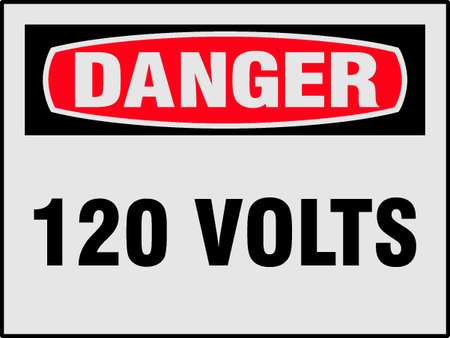 Brady Danger Label, Electrical Hazard, PK8, 21001LS 21001LS