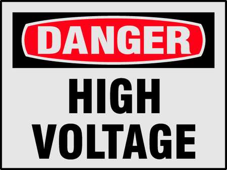 Brady Danger Label, Electrical Hazard, PK8, 21006LS 21006LS