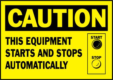 BRADY Caution Label, 3-1/2 In. H, 5 In. W, PK5, 86186 86186