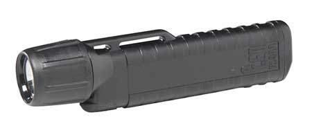 PACIFIC HELMETS Black No Led Industrial Handheld Flashlight, 77 lm 14502