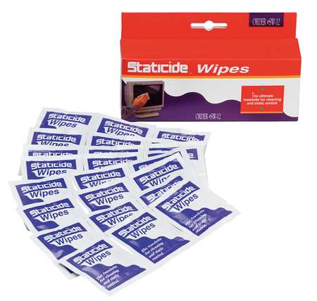 Acl Staticide Anti-Static Wipes 5" x 8", 24PK SW12