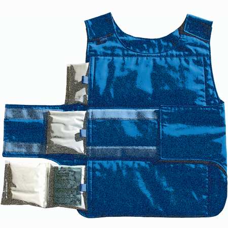 Sequel Cooling Vest, Universal, Poly/Cotton, Blue 3XLN7