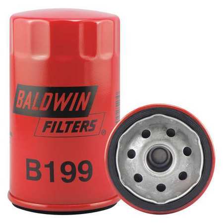 BALDWIN FILTERS Oil Filter, Spin-On, Full-Flow B199