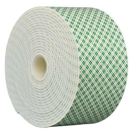 3M 3M 4008 Double Coated Foam Tape 3" x 5yd, White, 1/8" thick 4008