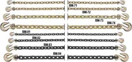 B/A Products Co Chain, Grade 80, 5/16 Size, 10 ft., 5300 lb., Links per Foot: 12 G8-51610