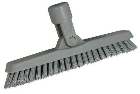 Unger 1 3/8 in W Swivel Corner Brush Head, Stiff, 56 in L Handle, 8 5/8 in L Brush, Gray, Not Applicable CB20G