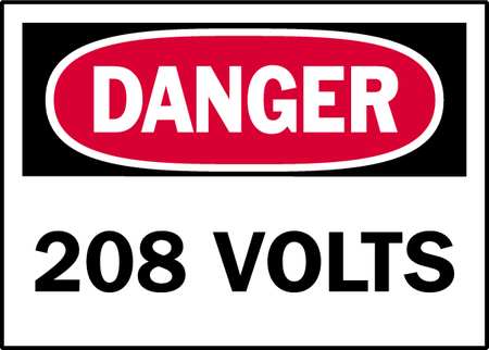Brady Danger Label, Electrical Hazard, PK5 86059