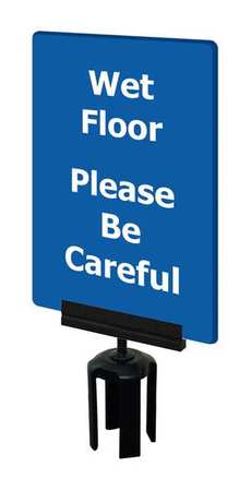 TENSABARRIER Acrylic Sign, Blue, Wet Floor S08-P-23-7X11-V-HDSB-1701-33