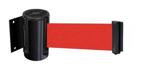 TENSABARRIER Belt Barrier, Black, Belt Color Red 896-STD-33-STD-NO-R5X-C