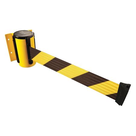 TENSABARRIER Belt Barrier, Yellow, Belt Yellow/Black 896-STD-35-MAX-NO-D4X-C