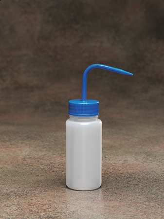 DYNALON Translucent/ Blue 500mL Wash Bottle, 5 Pack 3YJX1