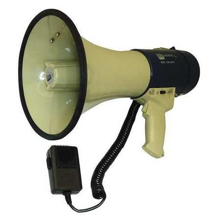 ZORO SELECT Megaphone, Dia 9 In, Range 1 Mile 3YMN1