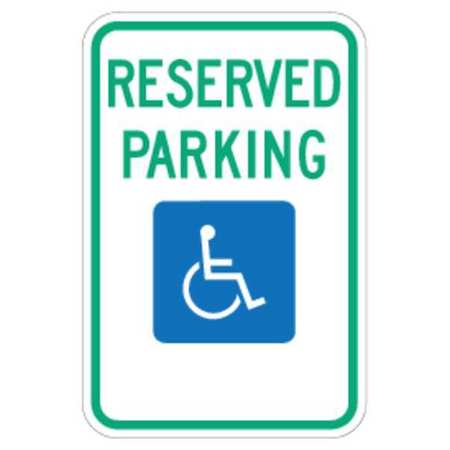 LYLE Reserved Parking Parking Sign, 18" x 12, FD01S FD01S