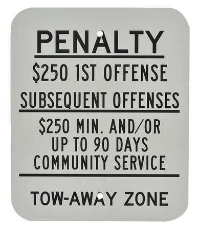 LYLE Tow Zone Parking Sign, 12" x 10 HC-NJ01-10HA