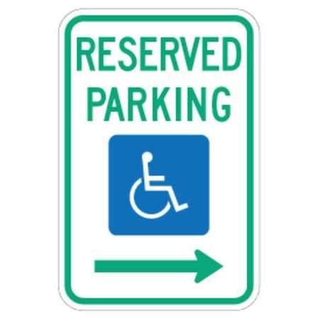 LYLE Reserved Parking Parking Sign, 18" x 12, FD01R FD01R