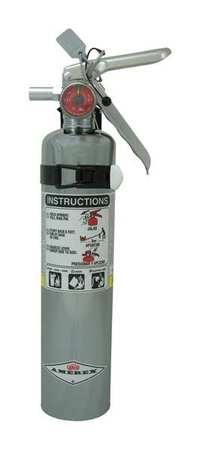 AMEREX Fire Extinguisher, 1A:10B:C, Dry Chemical, 2.5 lb B417TC